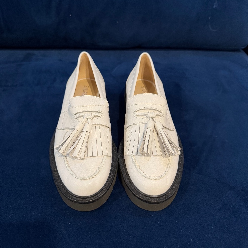 STUART WEITZMAN  Loafers Ivory Calfskin - White